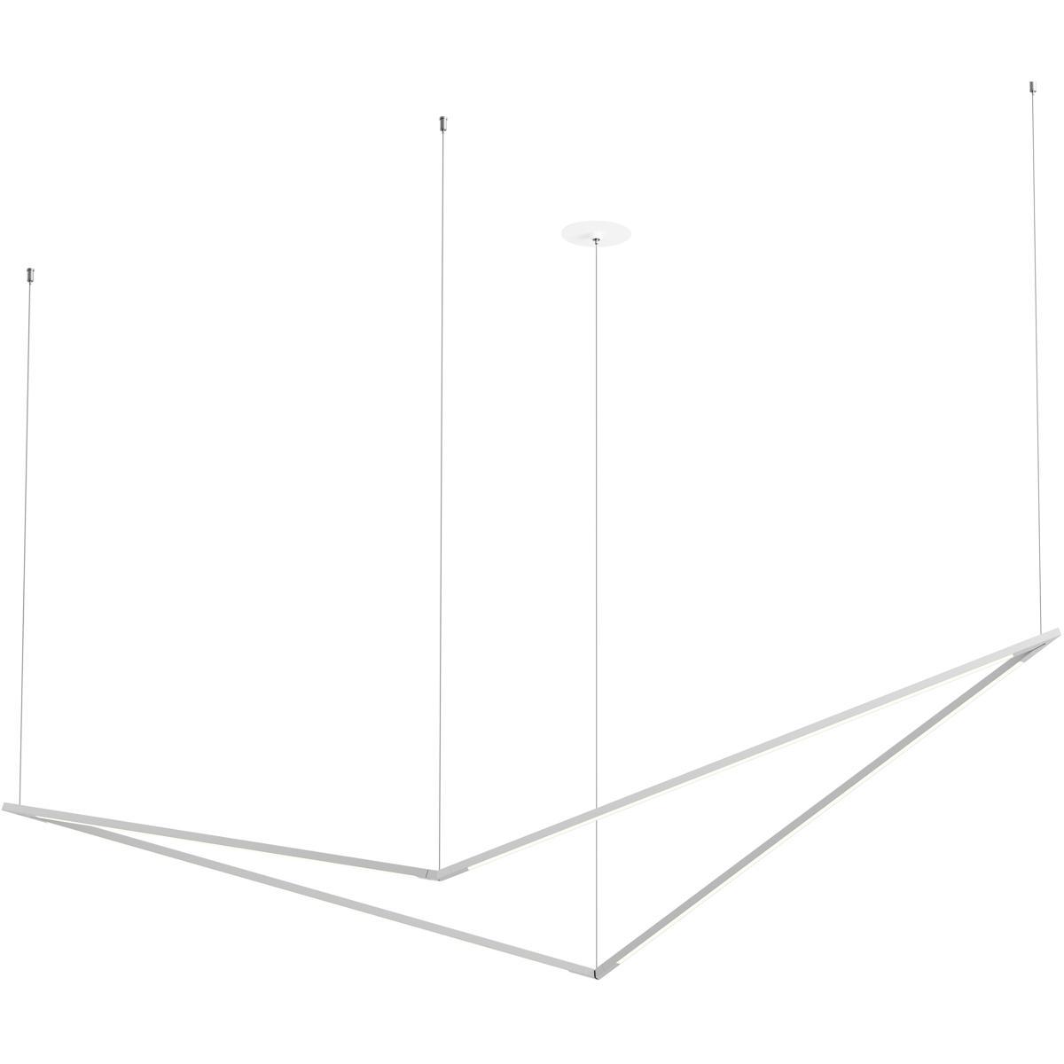 Koncept ZBP-36-B-SW-SIL-CNP Z-Bar LED 22 inch Silver Pendant Ceiling Light, Bird